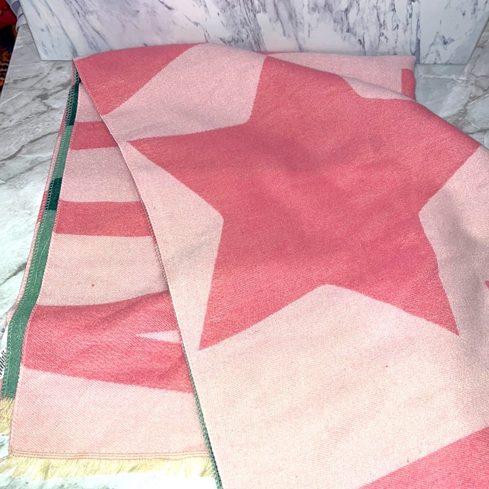NWT BP pink and green two tone scarf